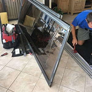 sliding glass door frame repair Joliet, Illinois